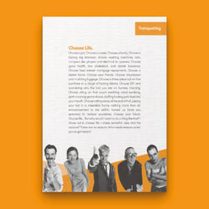 Trainspotting Choose LIfe Print Poster
